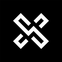 Letter SX or XS creative logo design