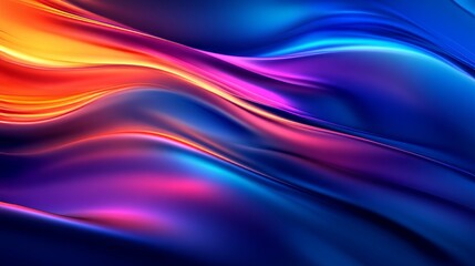 Fototapeta premium Vibrant Fluid Shapes Abstract Background, Dynamic and Modern Design Element, Colorful Liquid Art