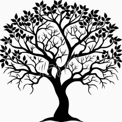 jessamine--tree-silhouette