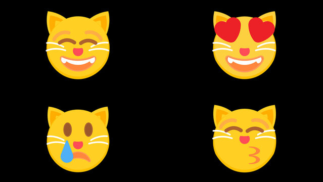 Cat Expressions Emoticon