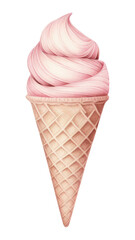 PNG Dessert cream food cone.