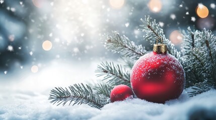 Christmas and New Year holidays concept. AI generated illustration.