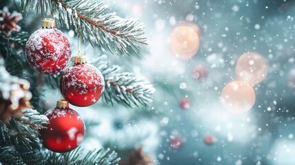 Christmas and New Year holidays concept. AI generated illustration.