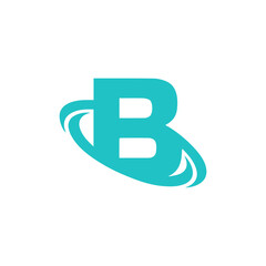 Letter B logo icon design template elements, Premium Vector  Letter B Logo, Initial letter B logo and wings symbol. Wings design element,  initial Letter B logo Icon, Initial Logo Template.