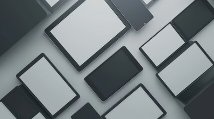 Obraz premium set of tablet computers