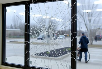 Bulletproof Glass Glass laminated with layers of polycarbonate a