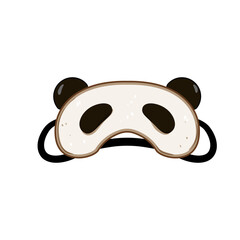darkness sleep mask eye cartoon. travel rest, blockout soft, adjustable silk darkness sleep mask eye sign. isolated symbol vector illustration