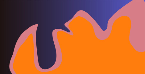 Fototapeta premium Abstract colorful poster background. retro wall decoration, geometric shape. Vintage art for interior, Gradient color with shapes decorative, banner, cover, card 