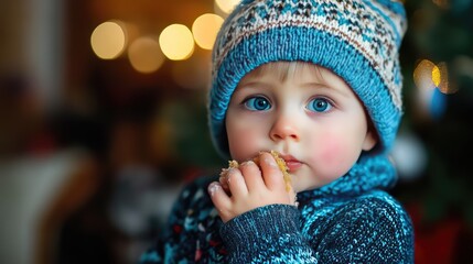 Christmas Theme and Kids, AI generated illustration.