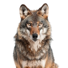 Fototapeta premium wolf isolated on white background