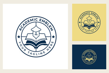 Light Bulb Lamp with Book for School University Label