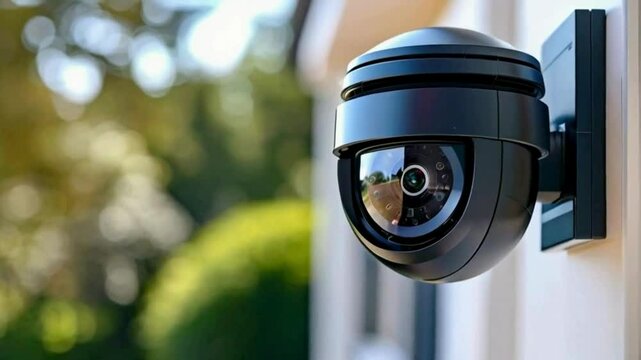 close up of cctv security camera