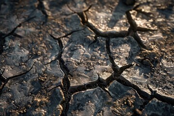 Fototapeta premium Cracked Soil texture and background of ground earth background