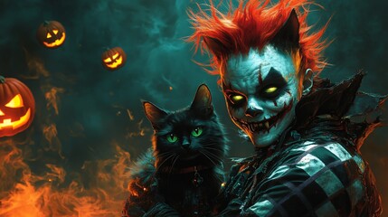 Obraz premium Halloween spooky male character