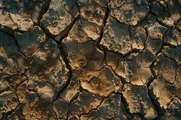 Dry  cracked dirt texture for creative background