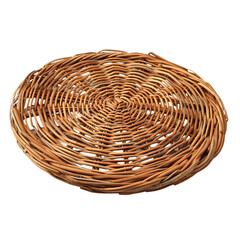 Fototapeta premium wicker basket isolated on white