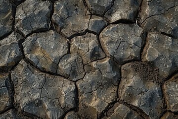 Dry cracked soil texture and background of ground  Dry cracked soil texture and background of ground