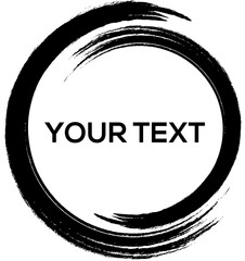 Circle stamp with text