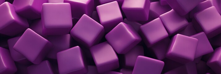 Obraz premium purple foam cubes, black background, 