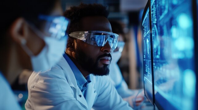 Scientist from Nigeria and Peru is working on a nuclear fusion project. It reflects global cooperation in nuclear energy research.