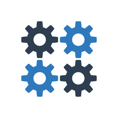 Settings And Gear Icon Sign Symbol