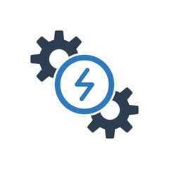 Electric Power Icon Sign Symbol