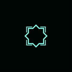 Islamic ornament vector logo design