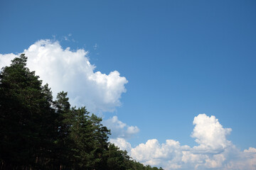 white cloud on blue sky