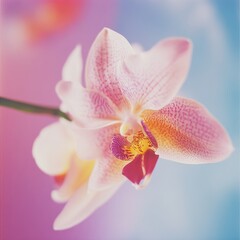 Orchid Bloom Vibrant Colors  Artistic Beauty