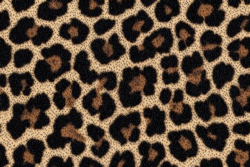 Animal print textile texture. Leopard fur background , isolated on white background,  , copy space for text,