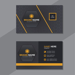 Simple clean template Business card vector Design
