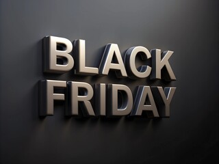 Black Friday 3D on black background