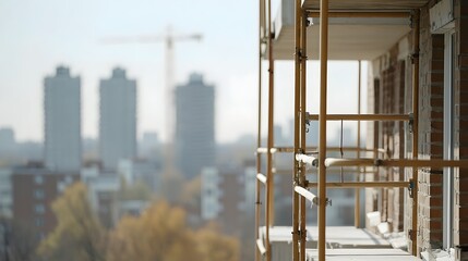 Fototapeta premium Abandoned Real Estate Developments A Reflection of Speculative Overbuilding and Economic Downturn - The Impact of Market Contraction