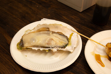 grilled oyster from from Japanese Street vendor 