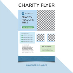 Versatile Charity Flyer Design Template for Nonprofits and Fundraising Campaigns | Fully Customizable, Professional, and High-Quality Layout for Donation Drives, Charity Events, Volunteer Recruitment,