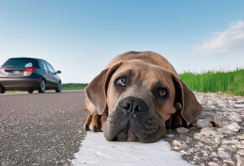 Obraz premium puppy cane corso