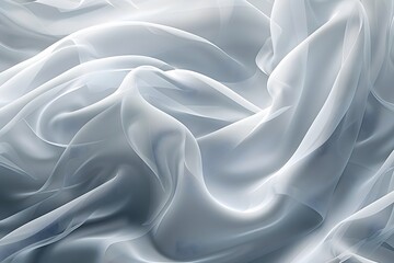 Obraz premium Ethereal Flow of Sheer Fabric in Soft Hues