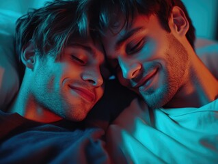 Romantic Couple Sharing a Cozy Moment