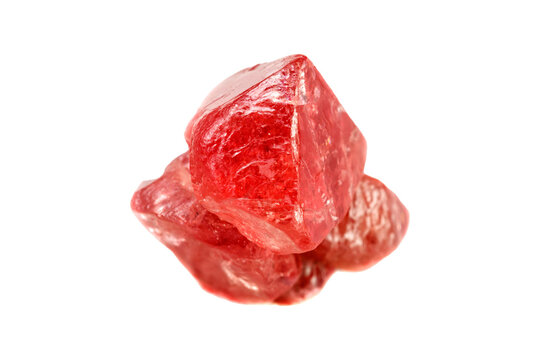 Spinel mineral stone on white background close up. - Powered by Adobe