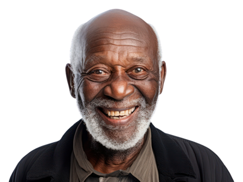 PNG Black old man smiling portrait adult smile.