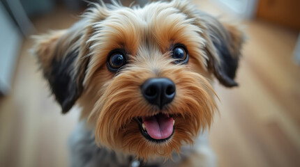 A Yorkshire Terrier's Joyful Smile