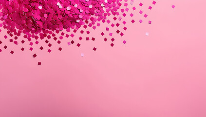 pink confetti background ideal festive birthday celebrations