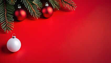 red christmas background creating holiday theme