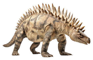 Obraz premium PNG Stegosaurus dinosaur reptile animal.
