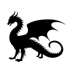 black and white dragon