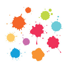 This captivating watercolor splatter stain set vector offers vibrant, artistic splashes perfect for creative designs, backgrounds, posters, and digital projects.