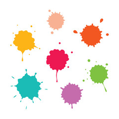 This captivating watercolor splatter stain set vector offers vibrant, artistic splashes perfect for creative designs, backgrounds, posters, and digital projects.