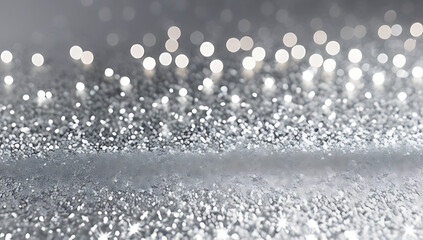 silver glitter background creating festive holiday atmosphere