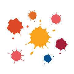 This captivating watercolor splatter stain set vector offers vibrant, artistic splashes perfect for creative designs, backgrounds, posters, and digital projects.