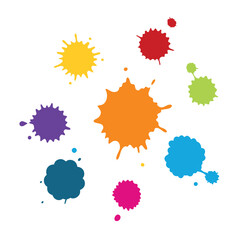 This captivating watercolor splatter stain set vector offers vibrant, artistic splashes perfect for creative designs, backgrounds, posters, and digital projects.